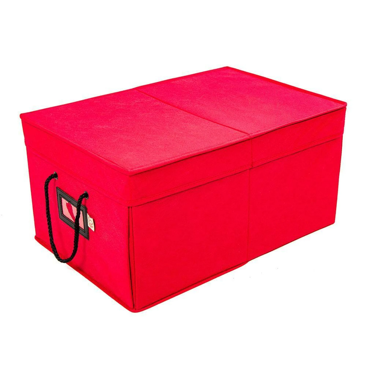 Santa's Bags Red 3 Tray Ornament Storage Drawer With Lid SB-10452-RED 5 Santa's Bags Red 3 Tray Ornament Storage Drawer With Lid SB-10452-RED - Image 3