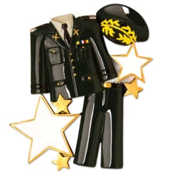 Armed Services Army Uniform Personalized Christmas Ornament -The Jelly Christmas Shop apirydmzq 89108.1646091886