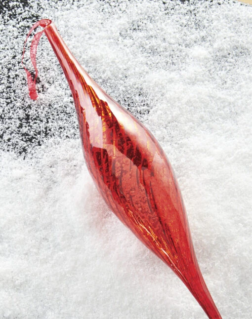 Raz 15" Large Red Mercury Glass Drop Christmas Ornament 4124578