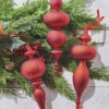 Raz 9.5" Large Red Finial Glass Christmas Ornament 4124579 -The Jelly Christmas Shop apisrcsso 76582.1646091967