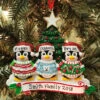 Ugly Sweater Penguin Family Of 3 Personalized Christmas Ornament -The Jelly Christmas Shop apit1vnvl 84791.1646091900