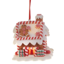 Raz 3.25" LED Lighted Claydough Gingerbread House Christmas Ornament 3815534 -The Jelly Christmas Shop apit7wwoo 16935.1646091908