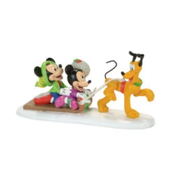 Department 56 Disney Village Pluto's Toboggan Ride Figure 4057263