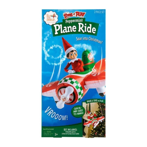 Elf On The Shelf Scout Elves At Play Peppermint Plane Ride Accessory - Image 3