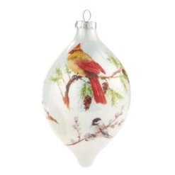 Raz 4.75" Winter Bird Glass Christmas Ornament 4024608 -The Jelly Christmas Shop apiucaqnz 02747.1646091962