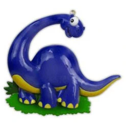 Blue Long Neck Dinosaur Personalized Christmas Ornament OR816-B -The Jelly Christmas Shop apiusstnb 26836.1646091981