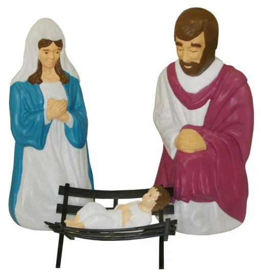 Blow Mold Life Size Christmas Nativity 10pc Set - Image 3