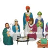 Blow Mold Life Size Christmas Nativity 10pc Set -The Jelly Christmas Shop apiwlhmpi 29708.1646091866