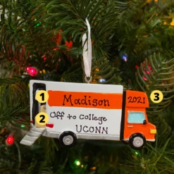Moving Van Personalized Christmas Ornament OR1854