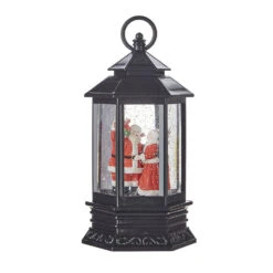 Raz 10" Santa And Mrs. Claus Musical Lighted Water Globe Christmas Lantern 4115573 -The Jelly Christmas Shop apixn7eur 52794.1646091866
