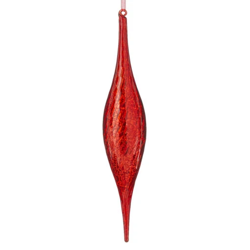 Raz 15" Large Red Mercury Glass Drop Christmas Ornament 4124578 - Image 2