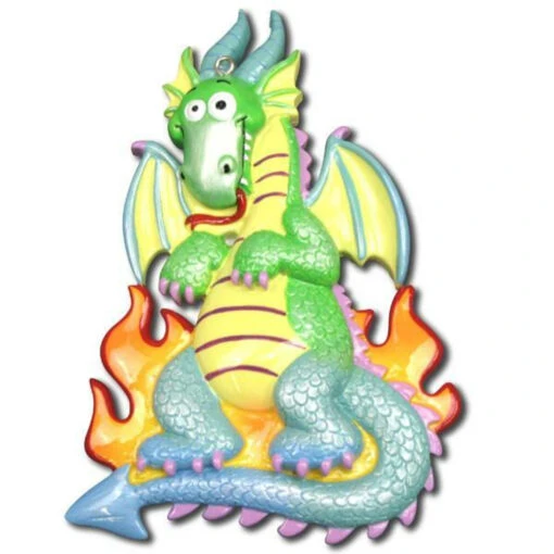Rainbow Dragon Personalized Christmas Ornament OR962 - Image 3