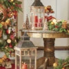 Raz 23" &30" Metal And Wood Christmas Lantern Set 4018501 -The Jelly Christmas Shop apiz0n8wa 73619.1646091861