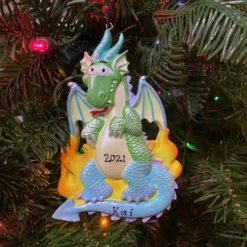 Rainbow Dragon Personalized Christmas Ornament OR962 -The Jelly Christmas Shop apiz58pmx 22512.1646091876