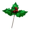 Kurt Adler 19" Large Green Holly Leaf With Red Berry Pick C0305 -The Jelly Christmas Shop c0305 11736.1678722653