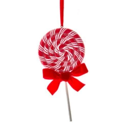 Kurt Adler 6.3" Set Of 2 Peppermint Stripe Lollipop Christmas Ornament D4099 -The Jelly Christmas Shop d4099b 19601.1677620129