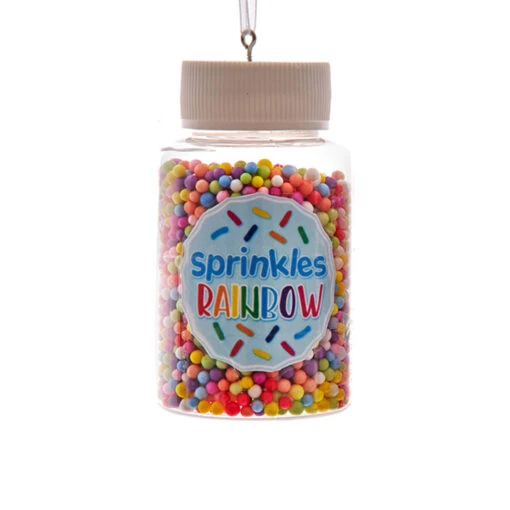 Kurt Adler 3.3" Set Of 2 Cookie Sprinkles Jar Christmas Ornament D4226 - Image 2