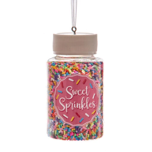 Kurt Adler 3.3" Set Of 2 Cookie Sprinkles Jar Christmas Ornament D4226 - Image 3