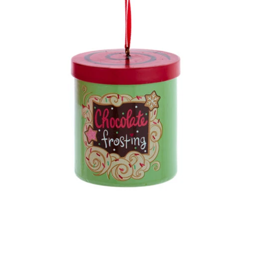 Kurt Adler 2.5" Cake Frosting Can Christmas Ornament D4367 - Image 3