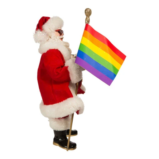 Kurt Adler 10" Fabriché Pride Santa Christmas Figure FA0179 - Image 2