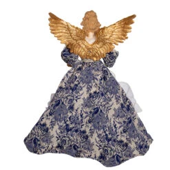 Kurt Adler 17" Indigo Blue Delft Angel Christmas Tree Topper J6099 -The Jelly Christmas Shop j6099 03 22843.1653408815