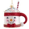 Kurt Adler 4.5" Noble Gems Snowman Mug Glass Christmas Ornament NBX0096 -The Jelly Christmas Shop nbx0096 94914.1678121593