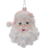 Kurt Adler 6" Glass Pink And Silver Santa Head Glass Christmas Ornament T2802 -The Jelly Christmas Shop t2802 51130.1678127290